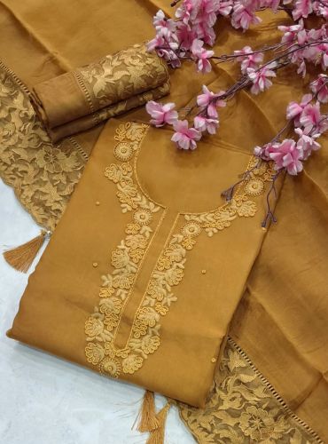 ORGANZA HAND EMBROIDED SUITS