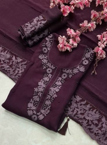 ORGANZA HAND EMBROIDED SUITS